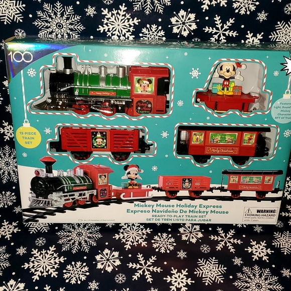 Disney Holiday Disney Mickey Mouse Holiday Express Novelty Train Set Christmas Train 223
